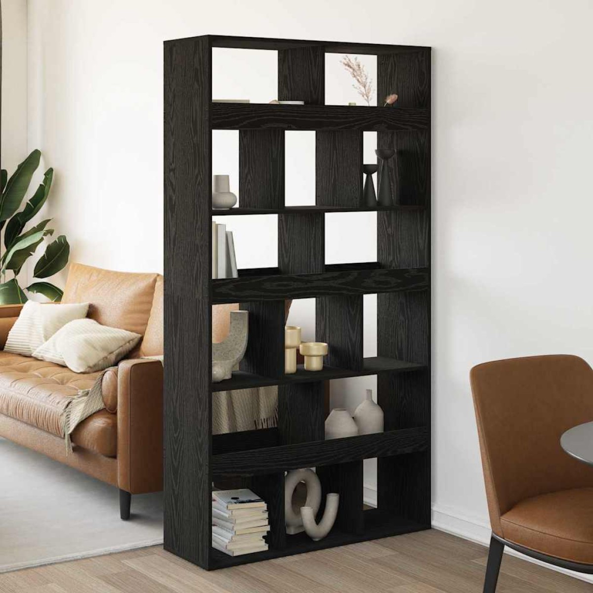 vidaXL Βιβλιοθήκη 15 επίπεδα 100 x 33 x 93.75 εκ Επεξεργασμένο Ξύλο