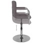vidaXL Σκαμπό Μπαρ Taupe Υφασμάτινο