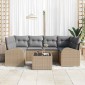 vidaXL Σετ Καναπέ Κήπου Μπεζ 55 x 55 x 37 εκ συνθετικό ρατάν