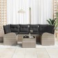 vidaXL Σετ Καναπέ Κήπου Ανοιχτό γκρι 55 x 55 x 37 εκ συνθετικό ρατάν