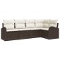 vidaXL Σετ Καναπέ 5 τμχ. Καφέ Πολυεστέρας
