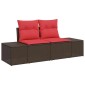 vidaXL Σετ Καναπέ Κήπου 6 τμχ. Καφέ συνθετικό ρατάν