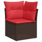 vidaXL Σετ Καναπέ Κήπου 8 τμχ. Καφέ συνθετικό ρατάν