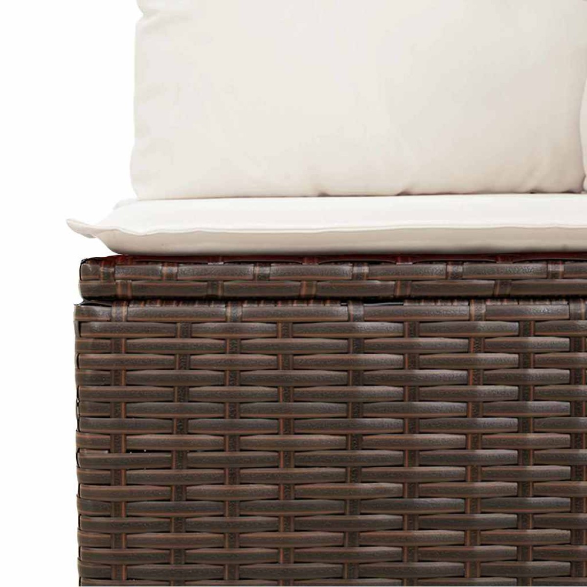 vidaXL Σετ Καναπέ Κήπου 6 τμχ. Καφέ συνθετικό ρατάν