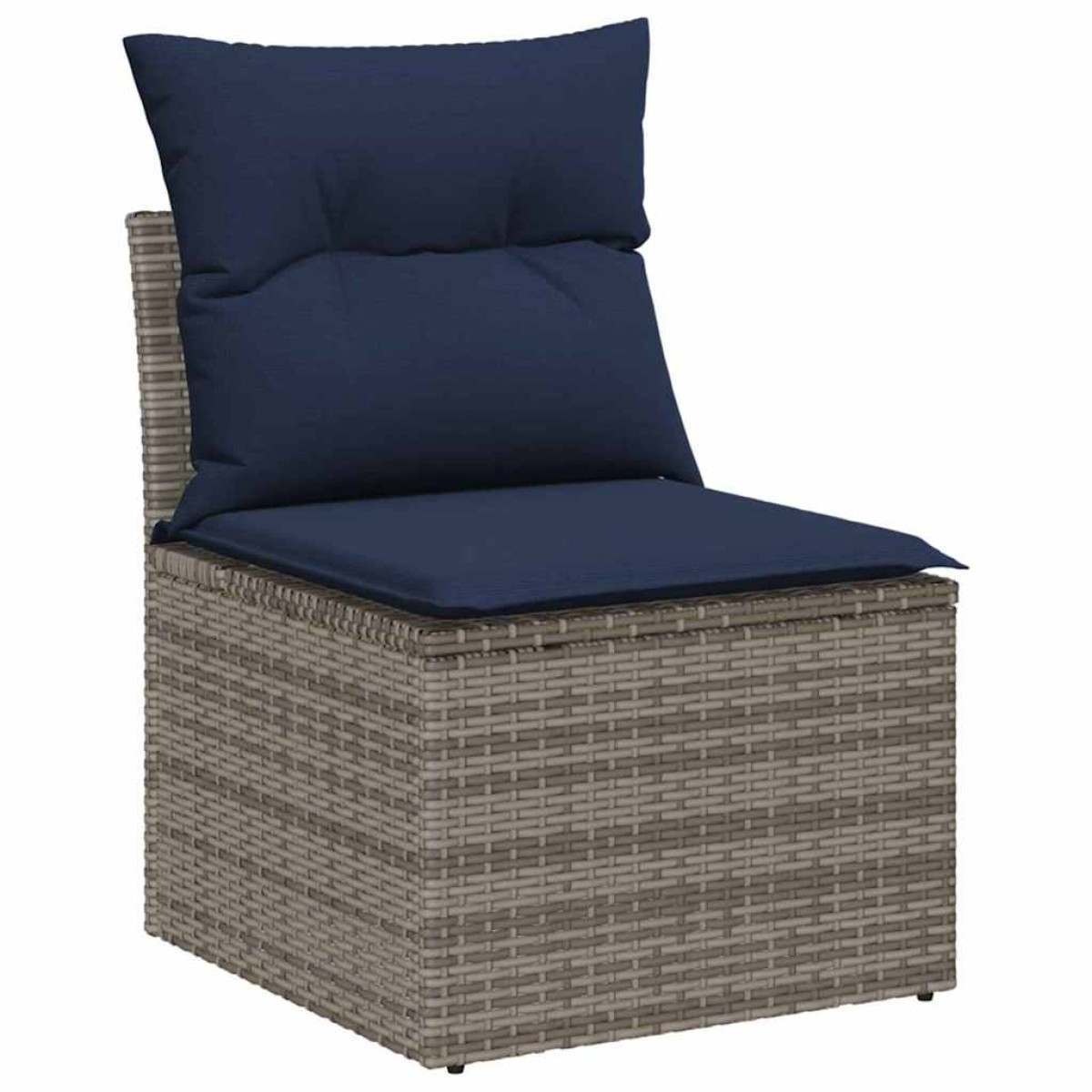 vidaXL Σετ Καναπέ Κήπου 7 τμχ. Γκρι συνθετικό ρατάν