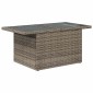 vidaXL Σετ Καναπέ Κήπου 9 τμχ. Γκρι Πολυ ράταν