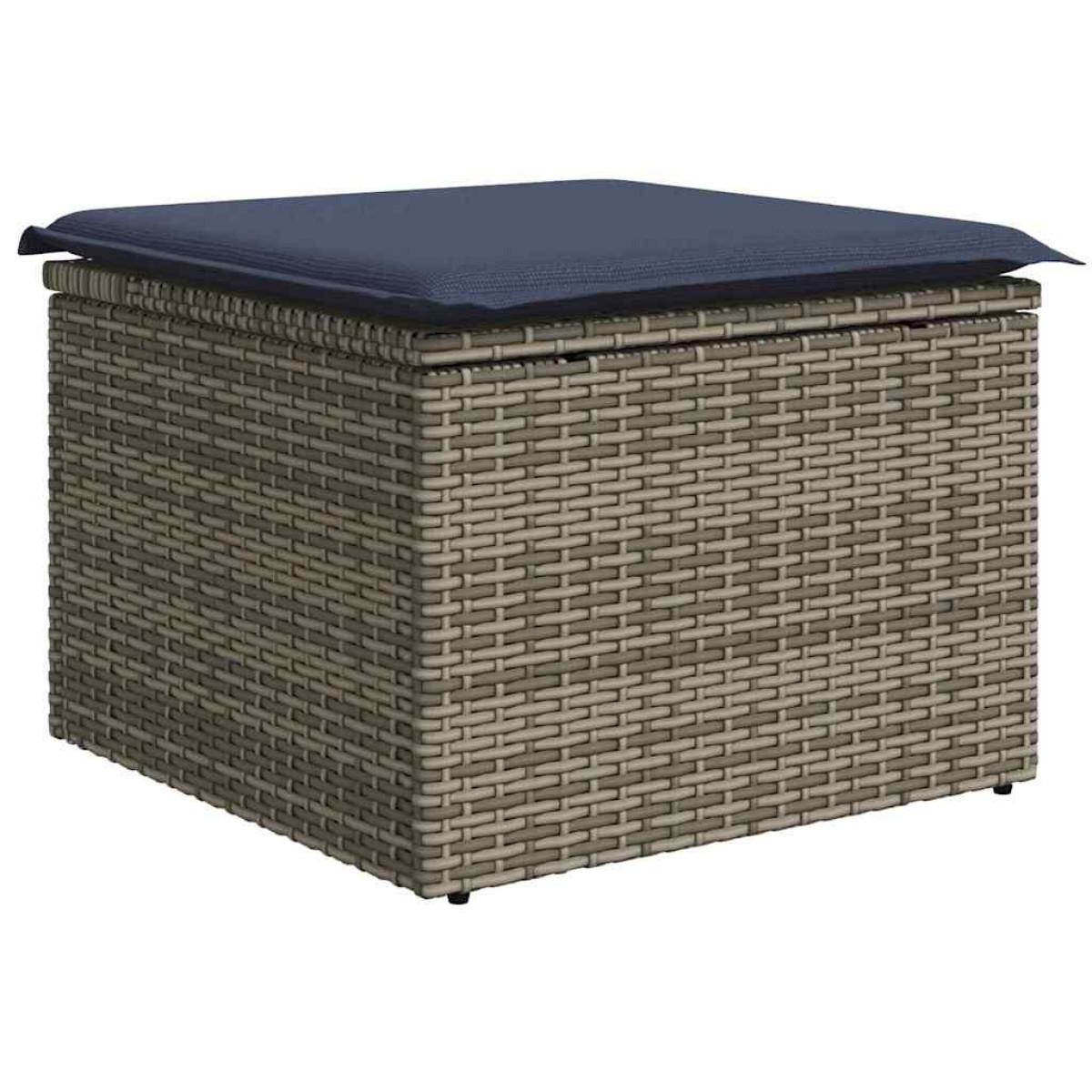 vidaXL Σετ Καναπέ Κήπου 6 τμχ. Γκρι και Navy Blue συνθετικό ρατάν