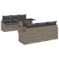 vidaXL Σετ Καναπέ Κήπου 7 τμχ. Γκρι συνθετικό ρατάν