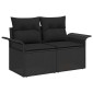 vidaXL Σετ Καναπέ Κήπου 5 τμχ. Μαύρο