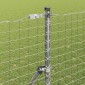 vidaXL Ενσωματωμένος Πόλος Φράχτη 52 τμχ. Ασημί
