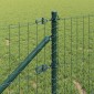 vidaXL Στήλη φράχτη με πείρο για το έδαφος 52 τμχ. Πράσινο