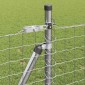 vidaXL Κολώνα Φράχτη με Σκυρόδεμα 26 τμχ. Ασημί
