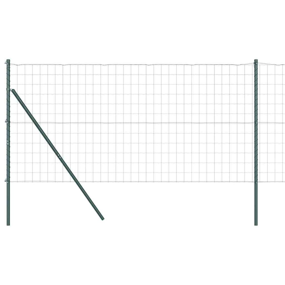 vidaXL Ευρωπαϊκή Στήριξη Φράχτη 25 x 1 m PVC-Επικαλυμμένο Ατσάλι Δίχτυ