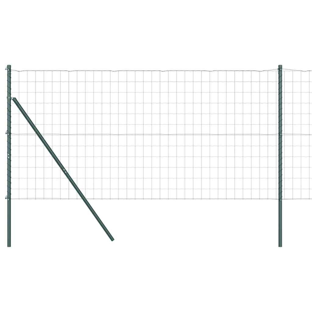 vidaXL Ευρωπαϊκή Στήριξη Φράχτη 25 x 1 m PVC-Επικαλυμμένο Ατσάλι Δίχτυ