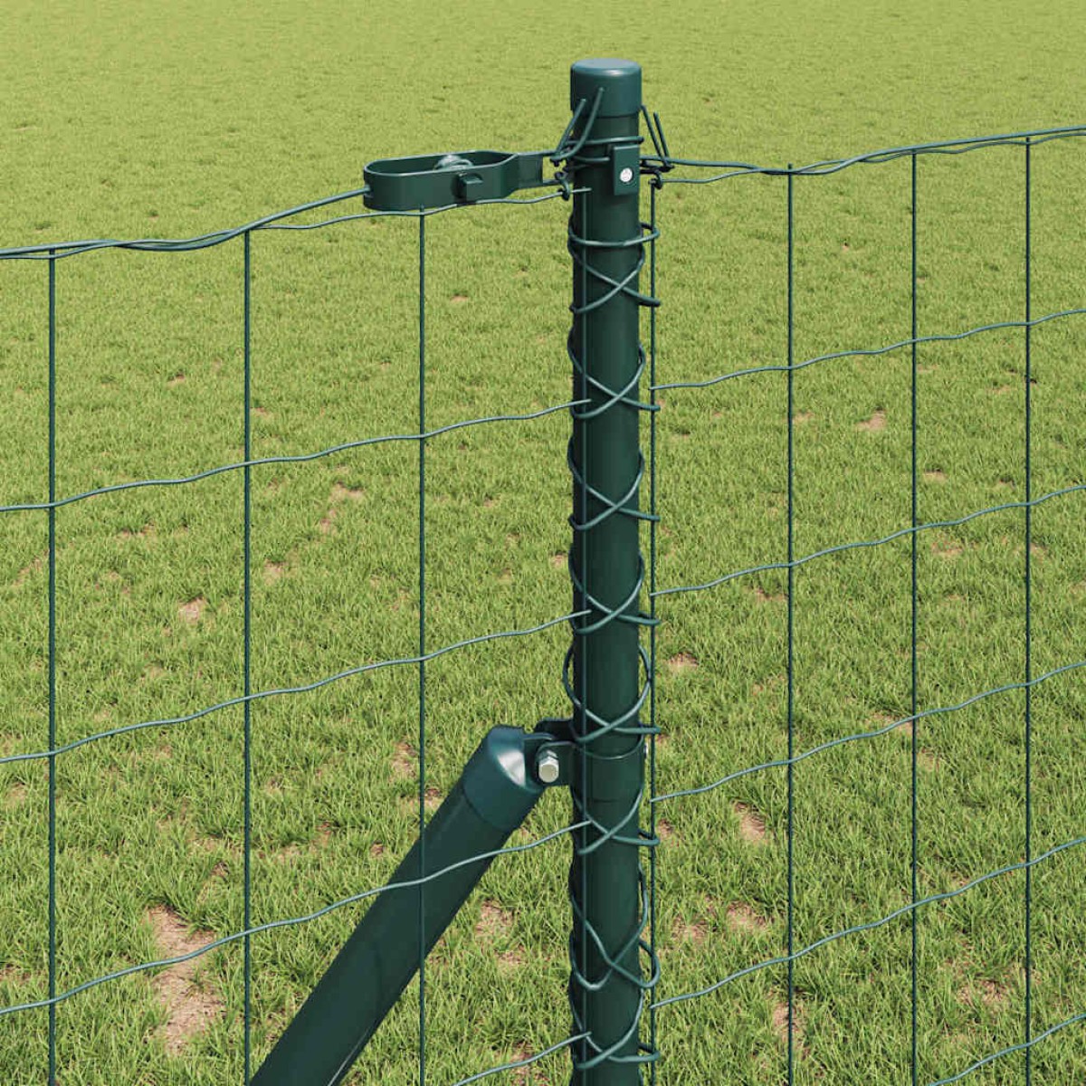 vidaXL Ευρωπαϊκή Στήριξη Φράχτη 25 x 1 m PVC-Επικαλυμμένο Ατσάλι Δίχτυ