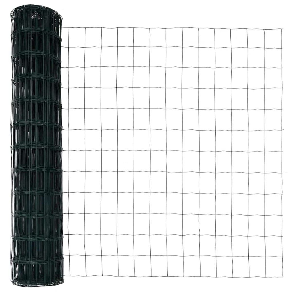 vidaXL Ευρωπαϊκή Στήριξη Φράχτη 25 x 1 m PVC-Επικαλυμμένο Ατσάλι Δίχτυ