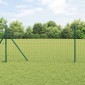 vidaXL Ευρωπαϊκή Στήριξη Φράχτη 25 x 1 m PVC-Επικαλυμμένο Ατσάλι Δίχτυ