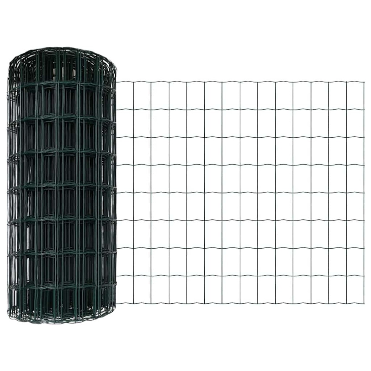 vidaXL Ευρωπαϊκή Στήριξη Φράχτη 50 x 0,4 μ PVC-Επικαλυμμένο Ατσάλι