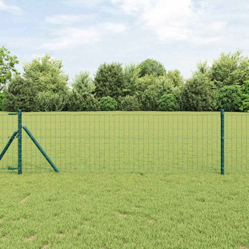 vidaXL Ευρωπαϊκή Στήριξη Φράχτη 50 x 0,4 μ PVC-Επικαλυμμένο Ατσάλι