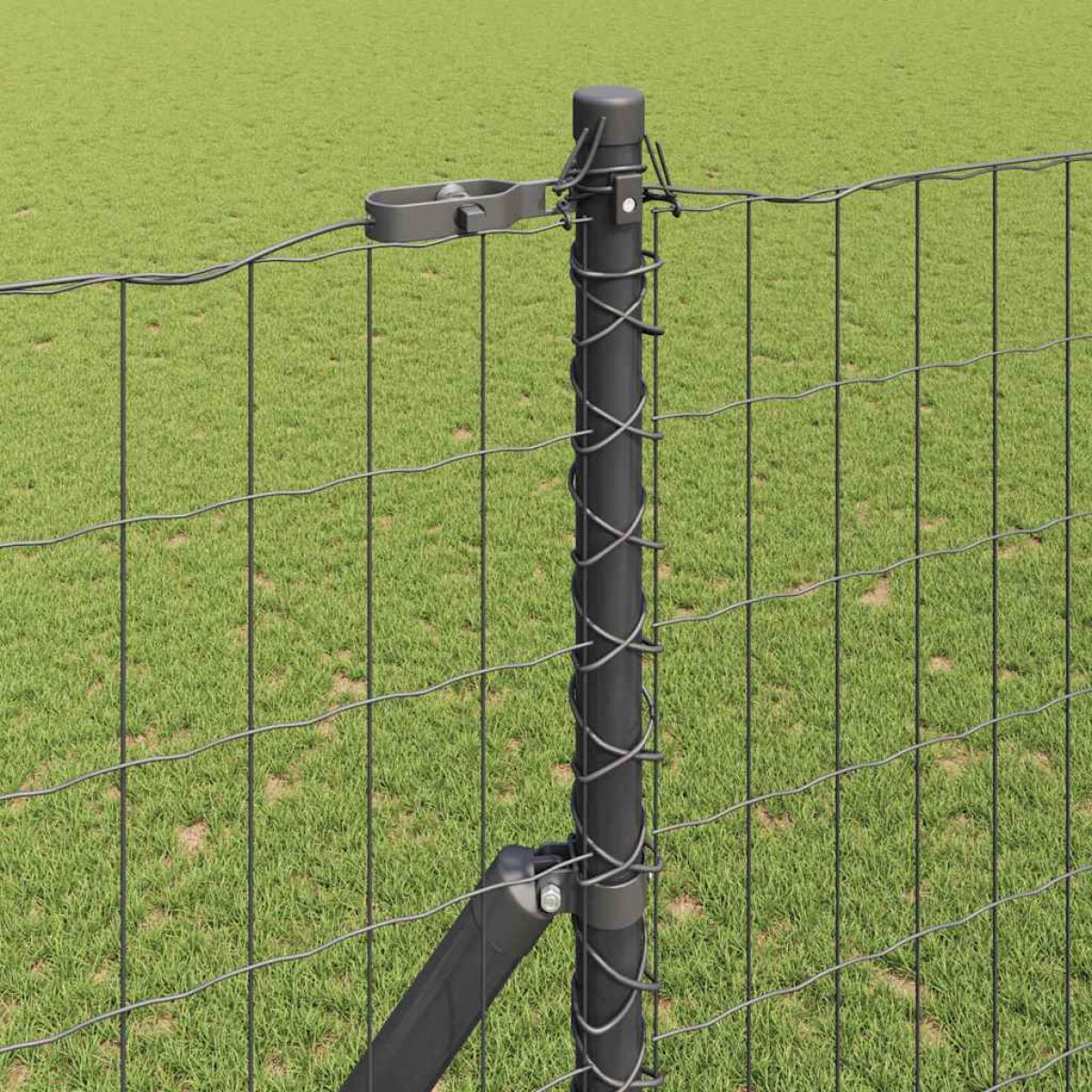vidaXL Ευρωπαϊκή Στήριξη Φράχτη 10 x 1,6 m PVC-Επικαλυμμένο Ατσάλι