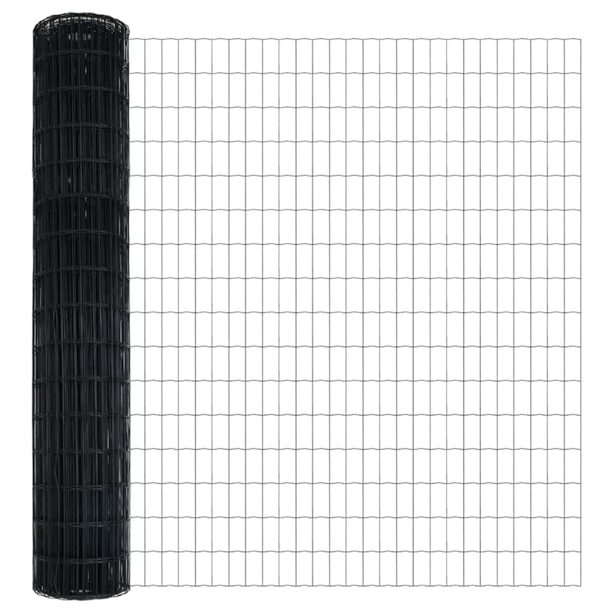 vidaXL Ευρωπαϊκή Στήριξη Φράχτη 10 x 1,6 m PVC-Επικαλυμμένο Ατσάλι