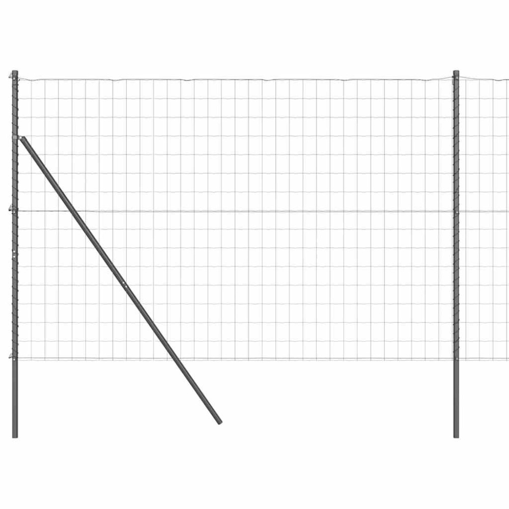 vidaXL Ευρωπαϊκή Στήριξη Φράχτη 10 x 1,5 m PVC-Επικαλυμμένο Ατσάλι