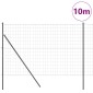 vidaXL Ευρωπαϊκή Στήριξη Φράχτη 10 x 1,5 m PVC-Επικαλυμμένο Ατσάλι