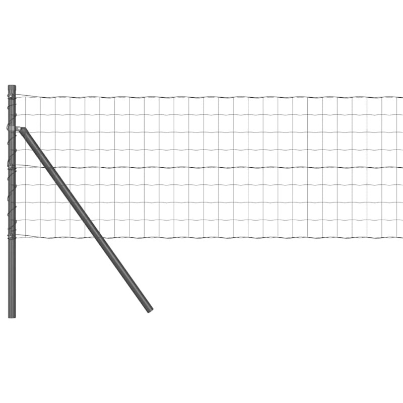 vidaXL Ευρωπαϊκή Στήριξη Φράχτη 50 x 0,4 μ PVC-Επικαλυμμένο Ατσάλι