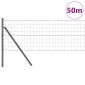 vidaXL Ευρωπαϊκή Στήριξη Φράχτη 50 x 0,4 μ PVC-Επικαλυμμένο Ατσάλι