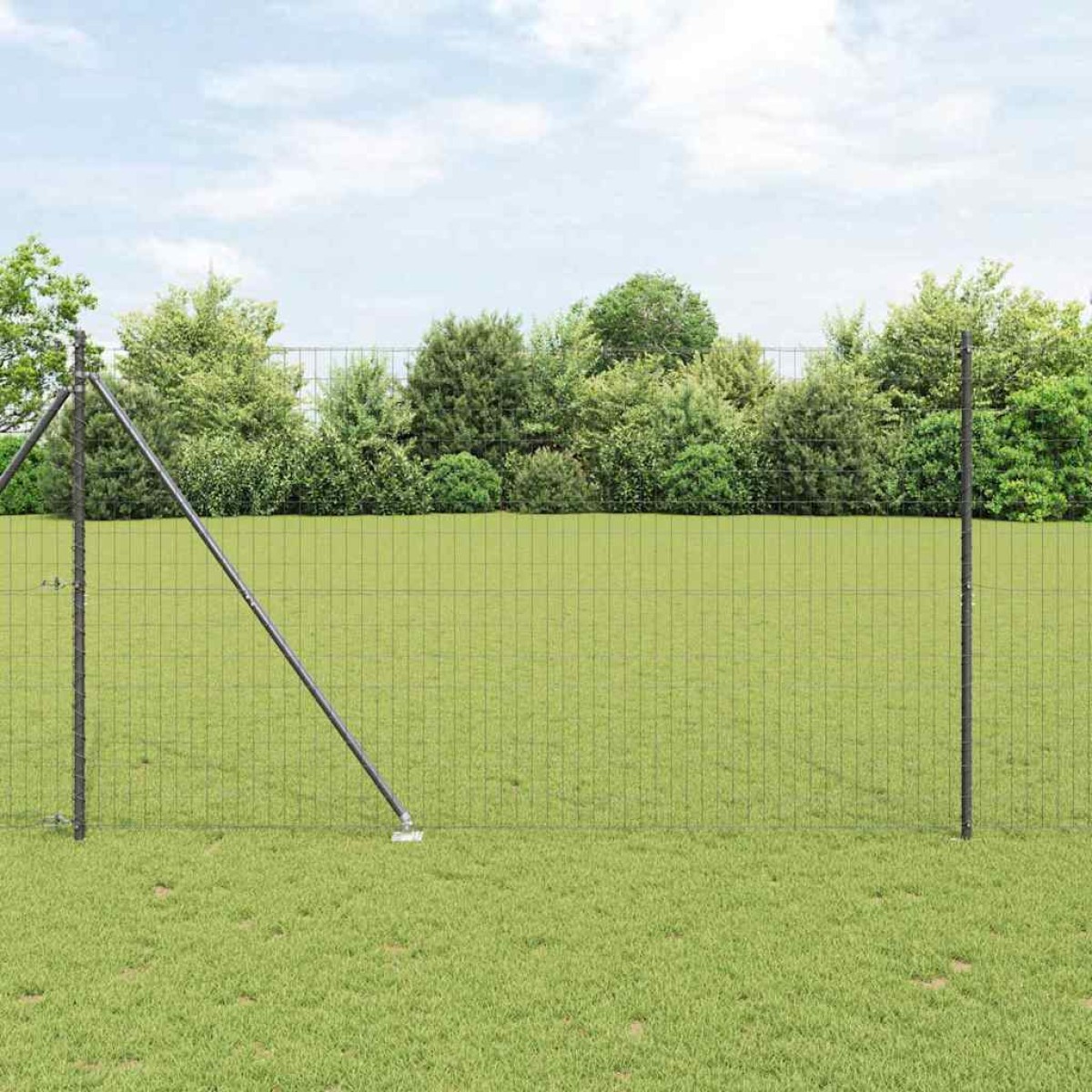 vidaXL Ευρωπαϊκός Φράκτης με Ακίδες 10 x 1,6 m PVC-Επικαλυμμένο Ατσάλι