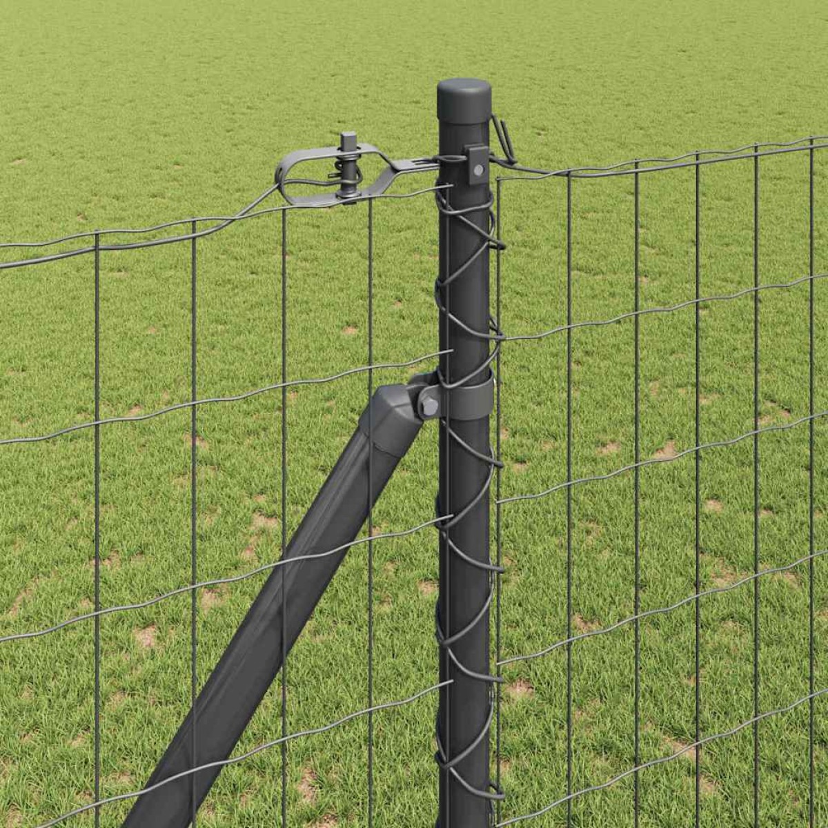 vidaXL Ευρωπαϊκός Φράκτης με Ακίδες 10 x 1,6 m PVC-Επικαλυμμένο Ατσάλι