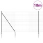 vidaXL Ευρωπαϊκός Φράκτης με Ακίδες 10 x 1,5 m PVC-Επικαλυμμένο Ατσάλι