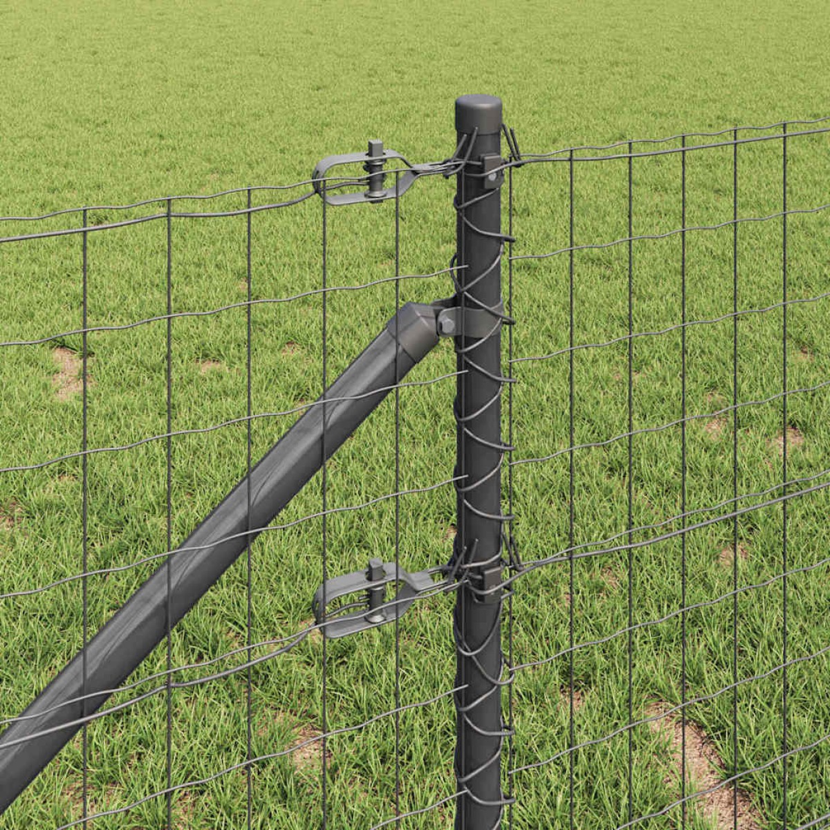 vidaXL Ευρωπαϊκός Φράκτης με Ακίδες 25 x 0,8 m PVC-Επικαλυμμένο Ατσάλι