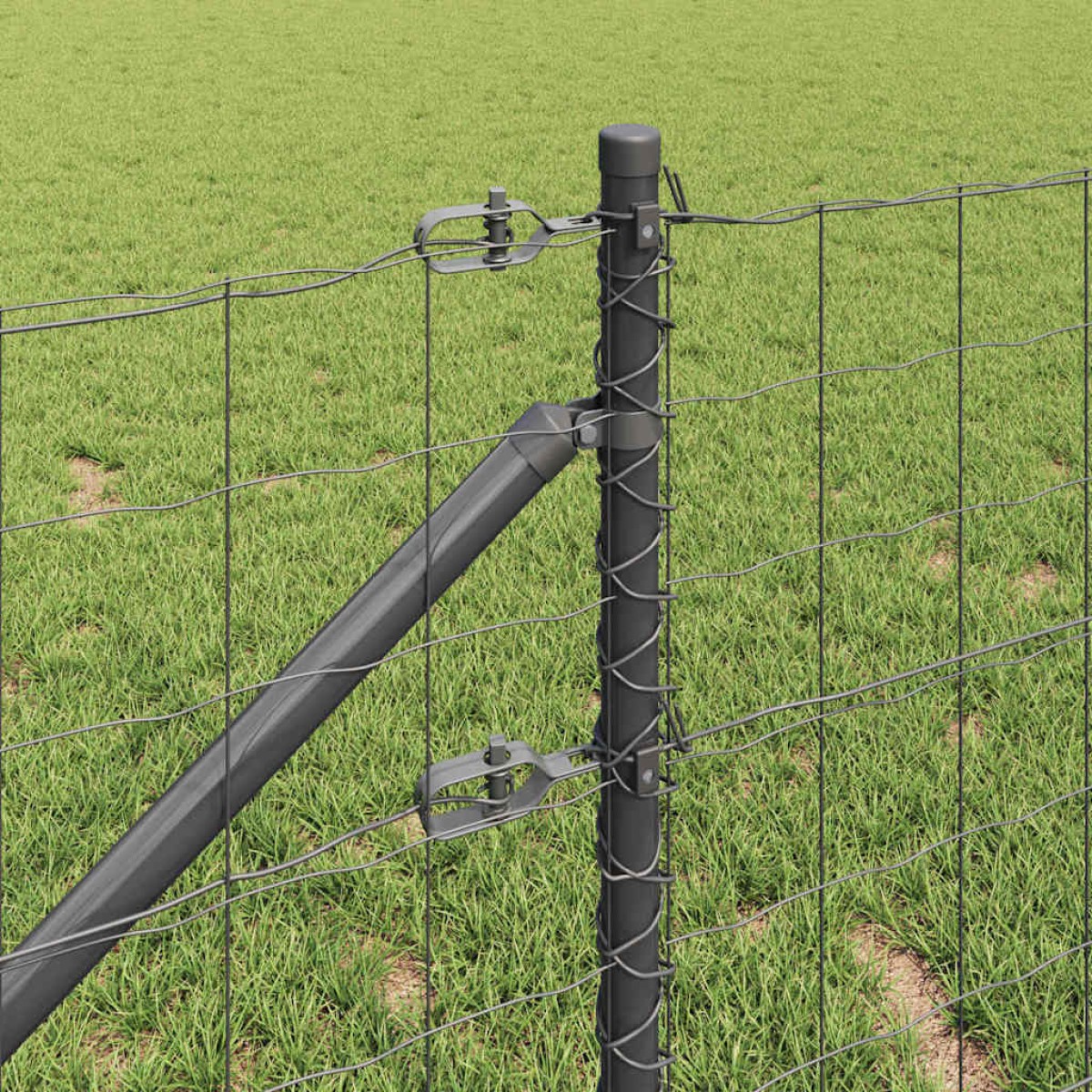 vidaXL Ευρωπαϊκός Φράκτης με Ακίδες 25 x 0,8 m PVC-Επικαλυμμένο Ατσάλι