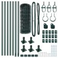 vidaXL Ευρωπαϊκός Φράκτης με Σκυρόδετη Βάση 10 x 0,6 μ Πράσινο Δίχτυ