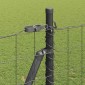 vidaXL Ευρωπαϊκός Φράκτης με Σκυρόδετη Βάση 10 x 1,5 m Γκρι Δίχτυ