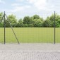 vidaXL Ευρωπαϊκός Φράκτης με Σκυρόδετη Βάση 10 x 1,5 m Γκρι Δίχτυ