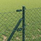 vidaXL Φράκτης από αλυσίδα για σταθερή βάση 10 x 0,4 m Πράσινο Δίχτυ