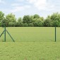 vidaXL Φράκτης από αλυσίδα για σταθερή βάση 10 x 0,4 m Πράσινο Δίχτυ
