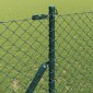 vidaXL Φράκτης από αλυσίδα για σταθερή βάση 10 x 1,2 μ Πράσινο Δίχτυ