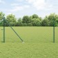 vidaXL Περίφραξη με Σπίθες 10 x 1,4 μ PVC-Επικαλυμμένο Ατσάλι Πράσινο