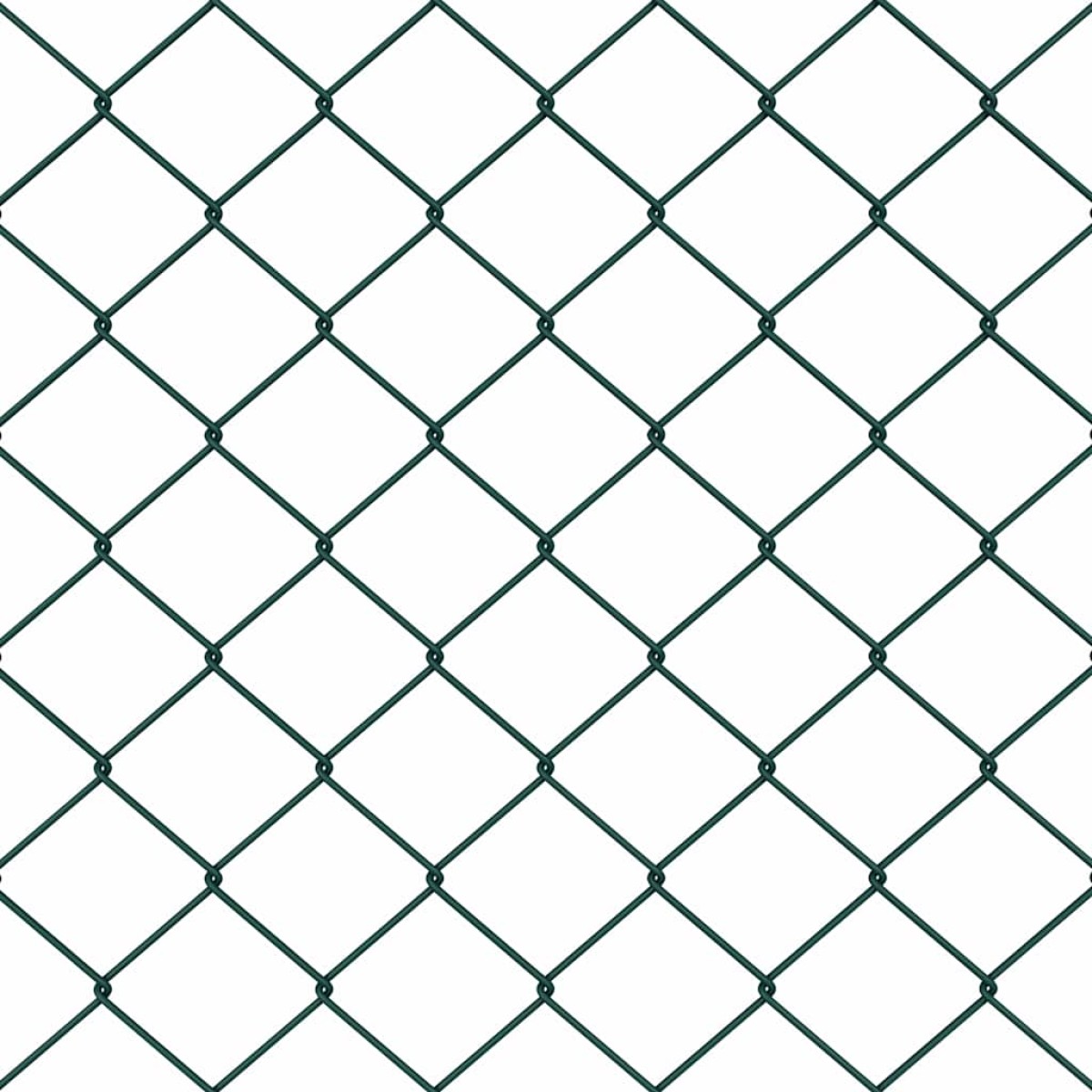 vidaXL Φράκτης από αλυσίδα με τσιμεντένια βάση 10 x 1,4 μ Πράσινο
