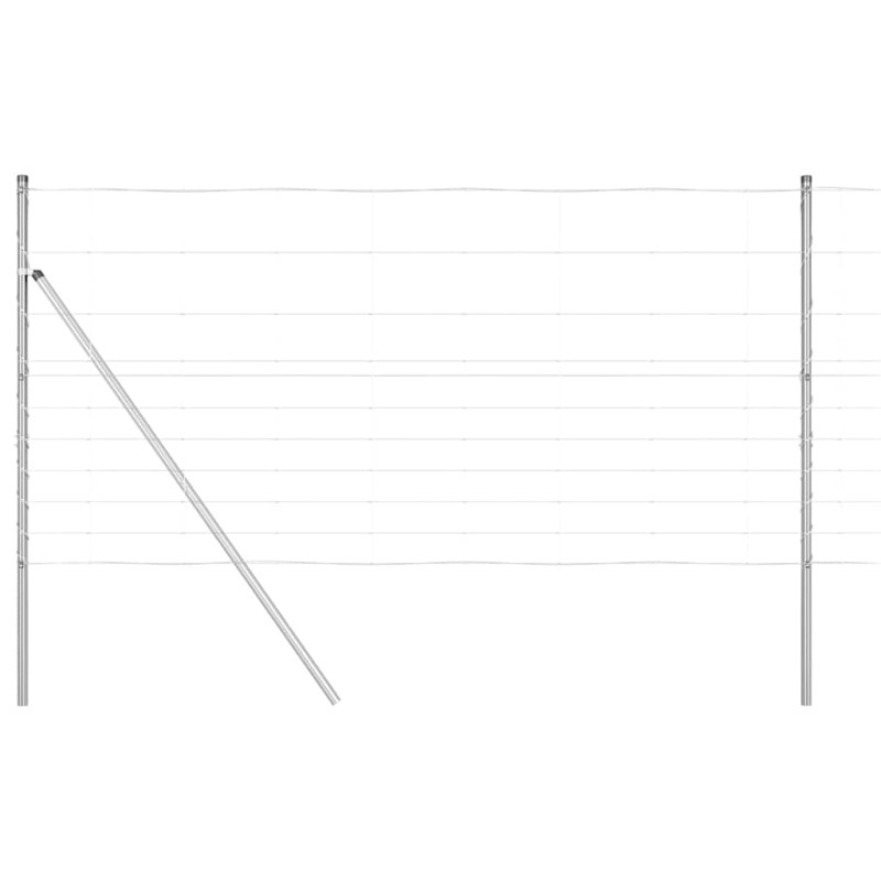 vidaXL Φράχτης Συρμάτινου Φράχτη 50 x 1,2 m Γαλβανισμένος Χάλυβας