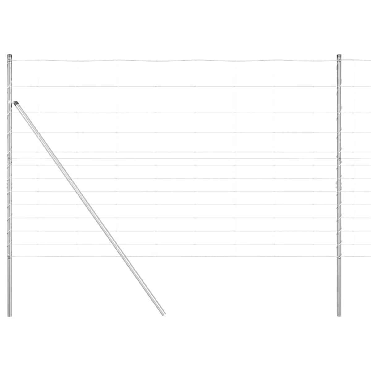 vidaXL Φράχτης Συρμάτινου Φράχτη 50 x 1,5 m Γαλβανισμένος Χάλυβας