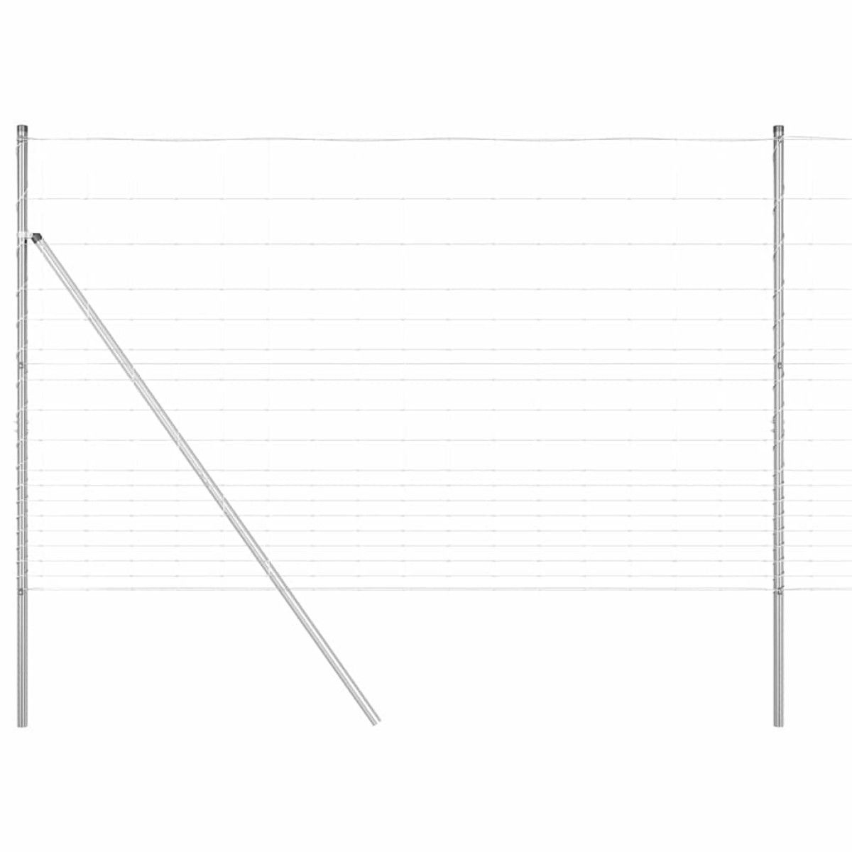 vidaXL Φράχτης Συρμάτινου Φράχτη 50 x 1,5 m Γαλβανισμένος Χάλυβας