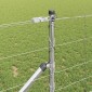 vidaXL Συρματόπλεγμα με ακίδες 25 x 1 m Γαλβανισμένος Χάλυβας Ασημί