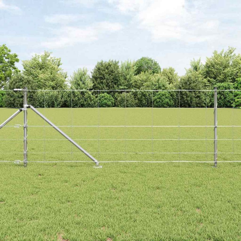 vidaXL Συρματόπλεγμα με ακίδες 50 x 0,8 m Γαλβανισμένος Χάλυβας Ασημί