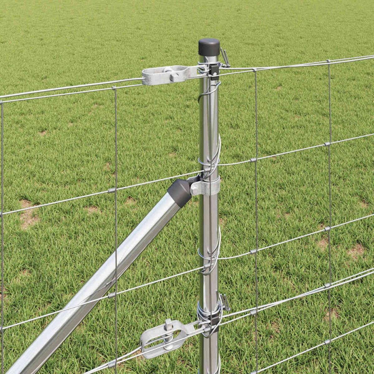 vidaXL Συρματόπλεγμα με ακίδες 50 x 0,8 m Γαλβανισμένος Χάλυβας Ασημί