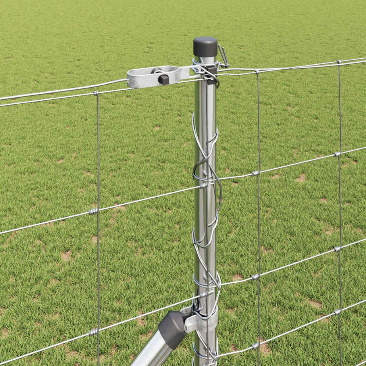 vidaXL Συρματόπλεγμα με ακίδες 50 x 1,2 m Γαλβανισμένος Χάλυβας Ασημί