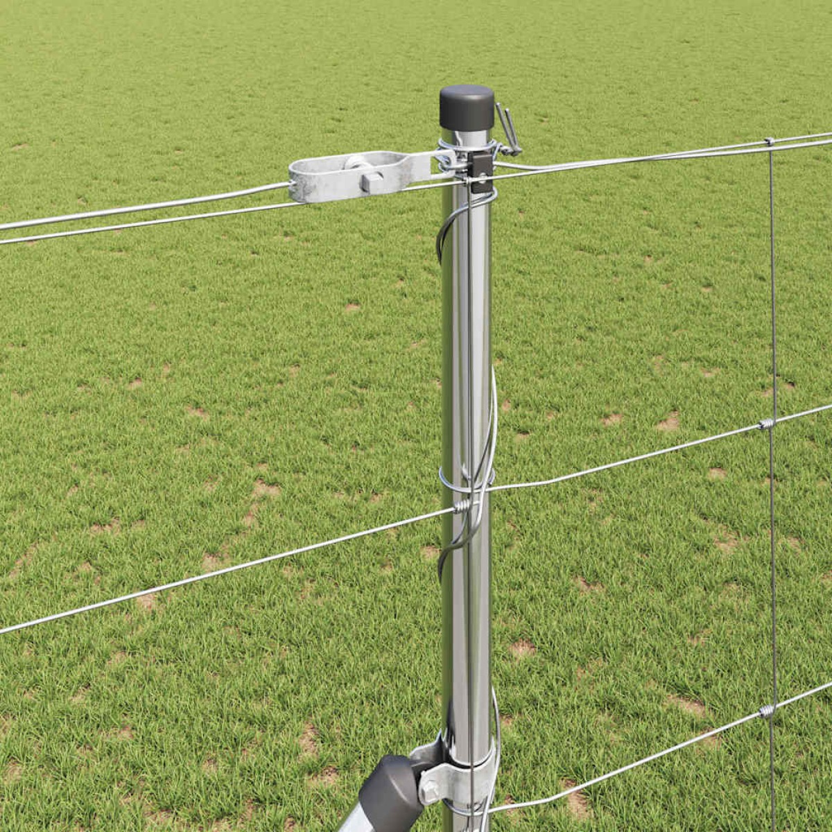 vidaXL Συρματόπλεγμα με ακίδες 50 x 1,5 m Γαλβανισμένος Χάλυβας Ασημί